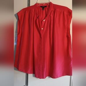Women's Fuschia Button-Up Blouse